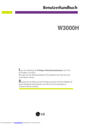 LG W3000H Benutzerhandbuch