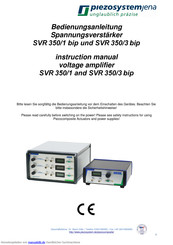 piezosystemjena SVR 350/3 bip Bedienungsanleitung