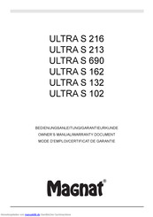 Magnat Audio ULTRA S 216 Bedienungsanleitung
