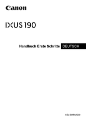 Canon IXUS 190 Handbuch