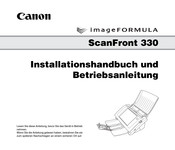 Canon ScanFront 330 Installationshandbuch Und Betriebsanleitung
