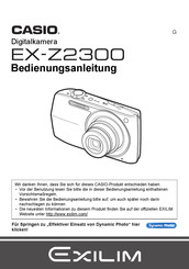 Casio EX-Z2300 Bedienungsanleitung