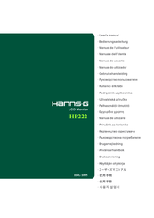 Hanns.G HP222 Bedienungsanleitung