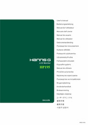 Hanns.G HP195 Bedienungsanleitung