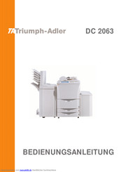 TA Triumph-Adler DC 2063 Bedienungsanleitung