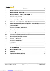 Powerplus POWAIR0110 Handbuch