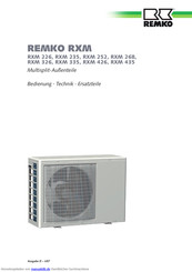 REMKO RXM 268 Bedienungsanleitung
