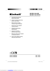 EINHELL GE-EM 1536 HW M Originalbetriebsanleitung