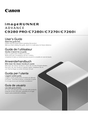 Canon imageRUNNER ADVANCE C9280 PRO Anwenderhandbuch