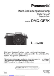 Panasonic lumix DMC-GF7K Bedienungsanleitung