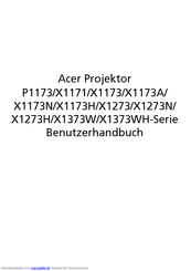 Acer X1173A Benutzerhandbuch
