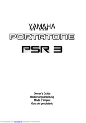 Yamaha PSR-3 Bedienungsanleitung
