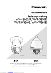 Panasonic WV-NS954E Bedienungsanleitung