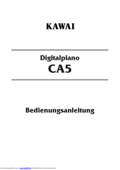 Kawai CA5 Bedienungsanleitung