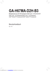 Gigabyte GA-H67MA-D2H-B3 Benutzerhandbuch