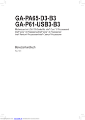Gigabyte GA-PA65-D3-B3 Benutzerhandbuch