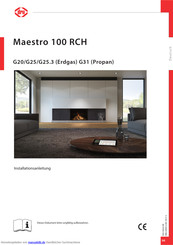 Dru Maestro 100 RCH G20 Installationsanleitung