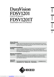 Eizo FDSV1201T Installationshandbuch
