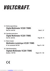 VOLTCRAFT VC281 TRMS Bedienungsanleitung