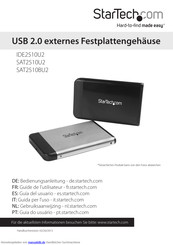 StarTech.com IDE2510U2 Bedienungsanleitung