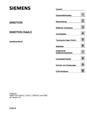 Siemens SIMOTION D4x5-2 Gerätehandbuch