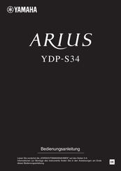 Yamaha Arius YDP-S34 Bedienungsanleitung