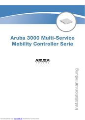 Aruba Networks Aruba 3000 Installationsanleitung