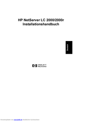 HP L 2000r Installationshandbuch
