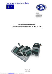PCE Instruments PCE-DT 100 Bedienungsanleitung