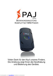 PAJ MINI FINDER Bedienungsanleitung