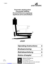 Josef Kihlberg JK 20 T Betriebsanleitung