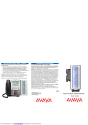 Avaya 1100 Series Erste Schritte