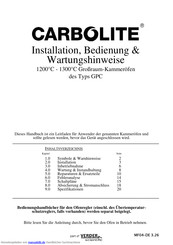 Carbolite GPC 12/65 Handbuch