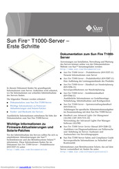 Sun Microsystems Sun Fire T1000 Erste Schritte