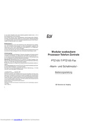 ELV PTZ105-Fax Handbuch