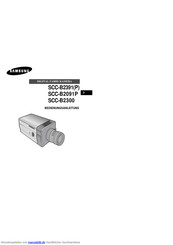 Samsung SCC-B2091P Bedienungsanleitung