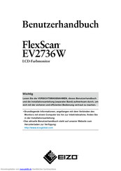 Eizo FleexScan EV2736W Benutzerhandbuch