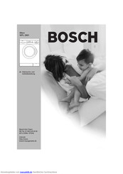 Bosch Maxx WFL 2861 Gebrauchs- Und Aufstellanleitung