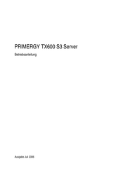 Fujitsu PRIMERGY TX600 S3 Betriebsanleitung
