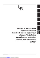 Bpt KIT FREE DVC/01 ME Handbuch