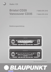 Blaupunkt Vancouver CD35 Bedienungsanleitung