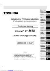 Toshiba TOSVERT VF-MB1 Betriebsanleitung