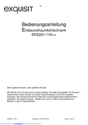Exquisit EKS201-11A++ Bedienungsanleitung