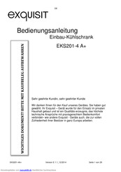 Exquisit EKS201-4 A+ Bedienungsanleitung