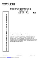Exquisit KS16-4.1 A++ Bedienungsanleitung