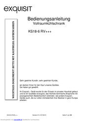 Exquisit KS18-6 RV+++ Bedienungsanleitung