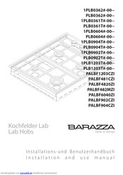 Barazza PALBF481CZI Installationshandbuch Und Benutzerhandbuch