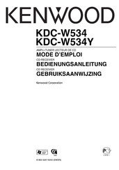 Kenwood KDC-W534 Bedienungsanleitung
