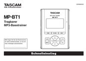 Tascam mp-bt1 Handbuch