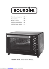 Bourgini Classic Oven Deluxe Gebrauchsanleitung